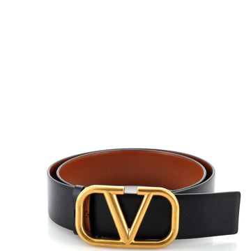 Valentino Garavani VLogo Reversible Belt Leather Wide