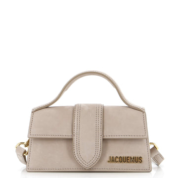 Jacquemus Le Bambino Top Handle Flap Bag Suede