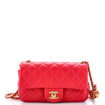 Chanel Pearl Crush Flap Bag Quilted Lambskin Mini