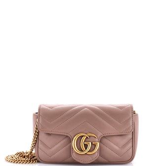 Gucci GG Marmont Flap Bag Matelasse Leather Super Mini