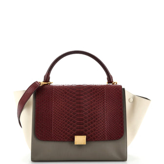 Celine Trapeze Bag Python Medium