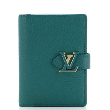 Louis Vuitton LV Vertical Wallet Taurillion Leather Compact
