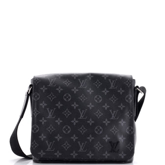 Louis Vuitton District Messenger Bag Monogram Eclipse Canvas PM