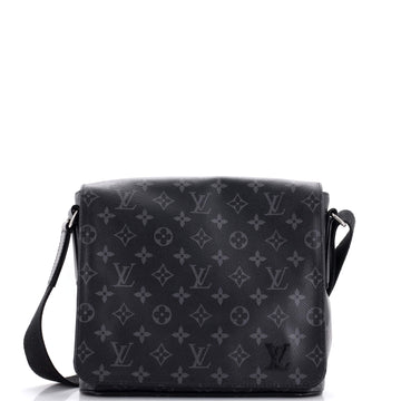 Louis Vuitton District Messenger Bag Monogram Eclipse Canvas PM