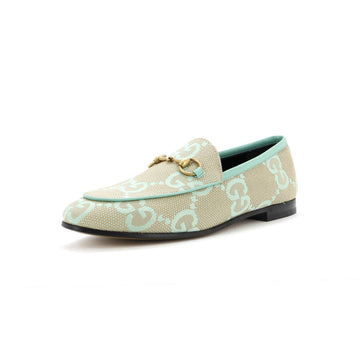 Gucci Women's Jordaan Loafers GG Canvas