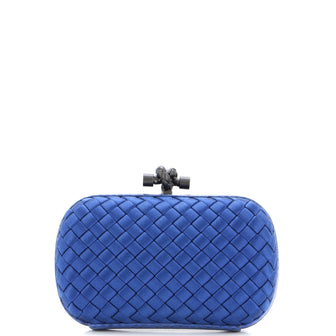 Bottega Veneta Box Knot Clutch Intrecciato Satin Small