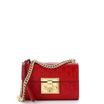 Gucci Padlock Shoulder Bag Guccissima Leather Small