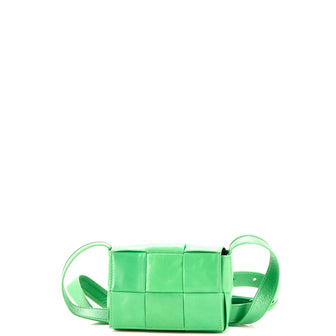 Bottega Veneta Cassette Crossbody Bag Maxi Intrecciato Leather Candy
