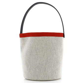 Hermes Petit H Bucket Bag Canvas