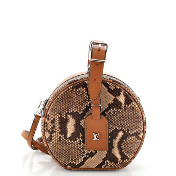 Louis Vuitton Petite Boite Chapeau Bag Leather and Python