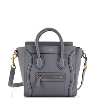 Celine Luggage Bag Grainy Leather Nano
