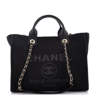 Chanel Deauville NM Tote Mixed Fibers Small