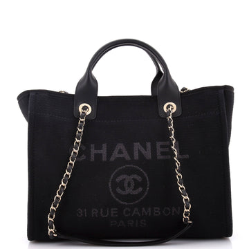 Chanel Deauville NM Tote Mixed Fibers Small