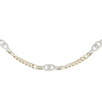 Chanel CC Station Chain Link Belt Metal with Crystals