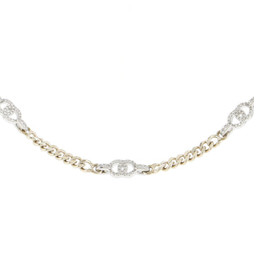 Chanel CC Station Chain Link Belt Metal with Crystals