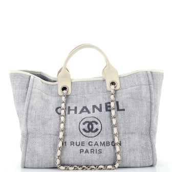 Chanel Deauville Tote Raffia Medium