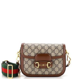 Gucci Horsebit 1955 Shoulder Bag GG Coated Canvas Mini