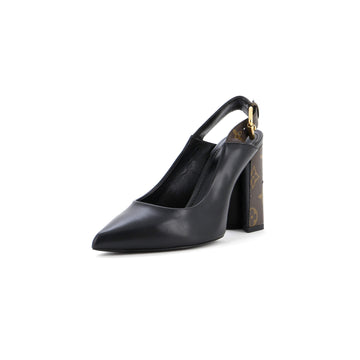 Louis Vuitton Women's Matchmake Slingback Pumps Monogram Canvas and Leather