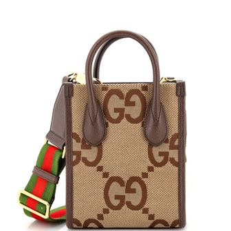 Gucci Vertical Tote Jumbo GG Canvas Mini