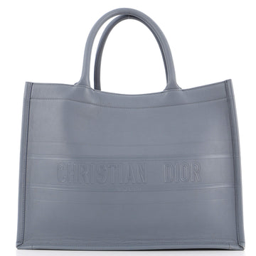 Christian Dior Book Tote Oblique Embossed Calfskin Medium