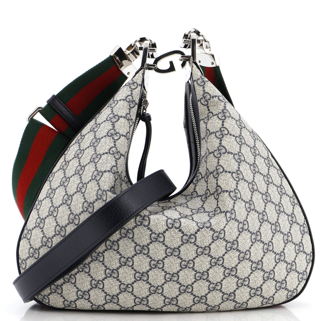 GUCCI バッグ Gucci Attache Shoulder Bag GG Coated Canvas Medium Blue 2974821