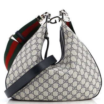 Gucci Attache Shoulder Bag GG Coated Canvas Medium