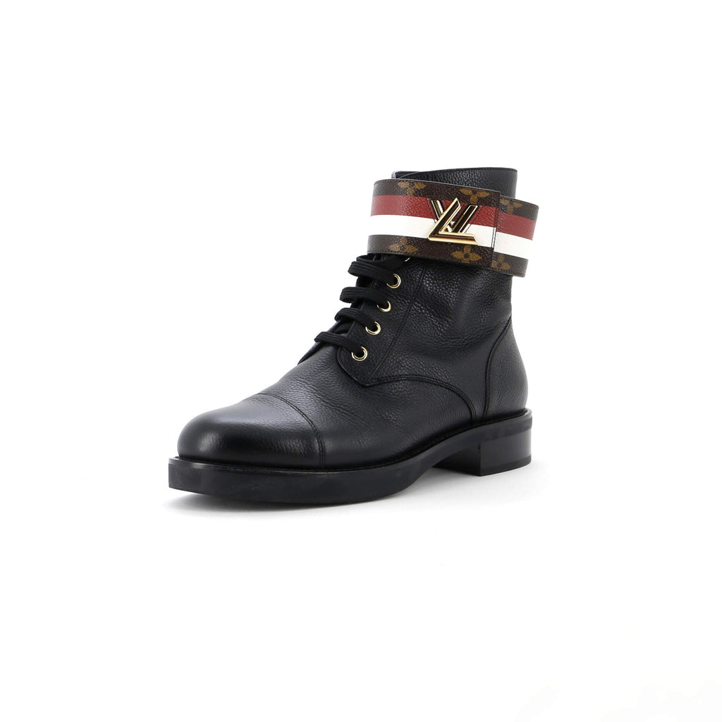 Louis Vuitton Women\'s Wonderland Flat Ranger Boots Monogram Canvas and Leather Pre-Loved Louis Vuitton Women main image 4