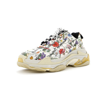 Gucci x Balenciaga The Hacker Project Women's Triple S Sneakers Flora Leather