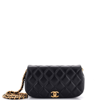 Chanel Coco Mail Clutch with Chain Quilted Calfskin