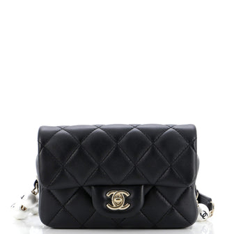 Chanel My Precious Pearls Waist Bag Quilted Lambskin Mini
