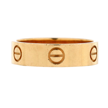 Cartier Love Band Ring 18K Yellow Gold