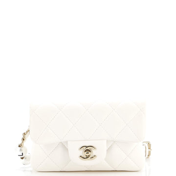 Chanel My Precious Pearls Waist Bag Quilted Lambskin Mini