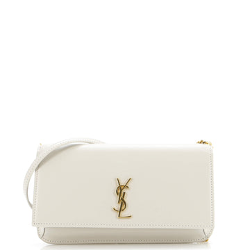 Saint Laurent Classic Monogram Phone Holder Shoulder Bag Leather