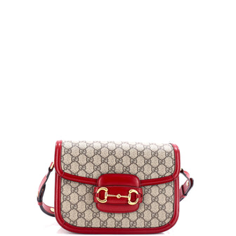 Gucci Horsebit 1955 Shoulder Bag GG Coated Canvas Small