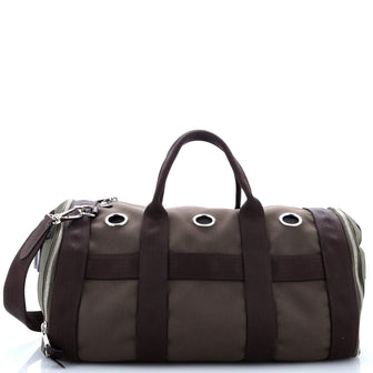 Hermes Carrying Dog Bag Canvas