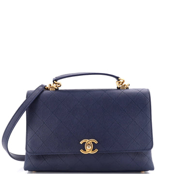 Chanel Chic Affinity Top Handle Bag Stitched Caviar Medium