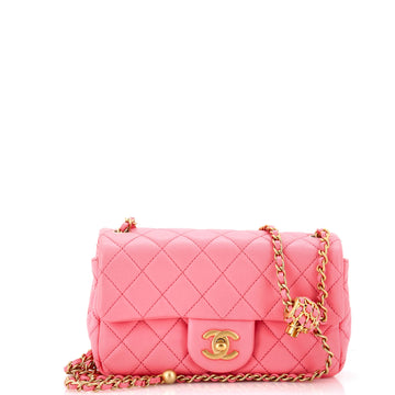 Chanel Pearl Crush Flap Bag Quilted Lambskin Mini