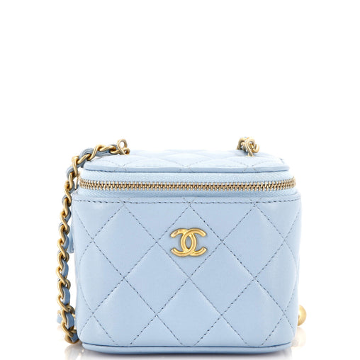 Vanity With Chain Chanel Mini Vanity Pearl Crush Chanel Pearl