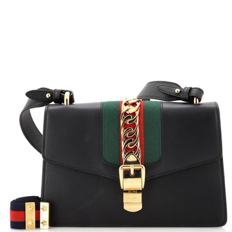 Gucci Sylvie Shoulder Bag Leather Small