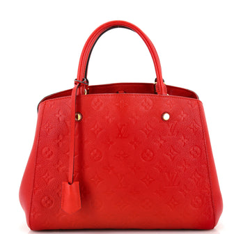 Louis Vuitton Montaigne Handbag Monogram Empreinte Leather MM
