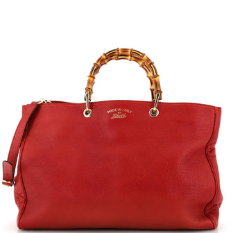 Gucci Bamboo Shopper Tote Leather Large