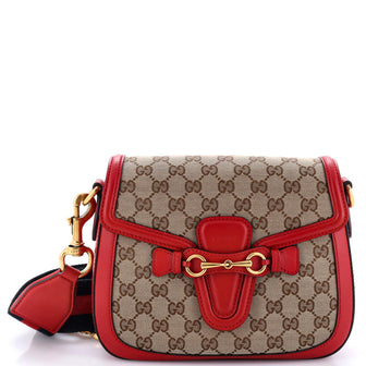 Gucci Lady Web Shoulder Bag GG Canvas Medium