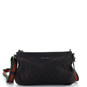 Gucci Web Strap Messenger Bag GG Canvas Small