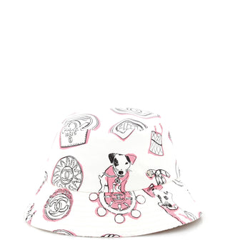 Chanel CC Bucket Hat Printed Canvas