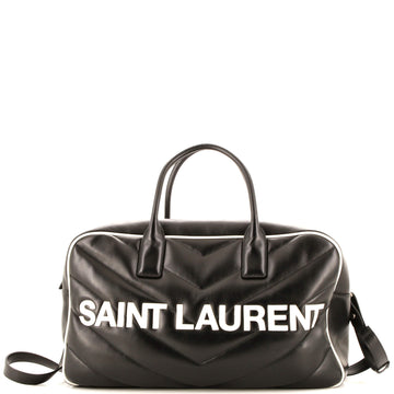 Saint Laurent Miles Bowling Bag Matelasse Chevron Leather