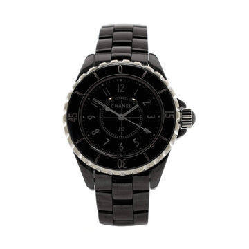Chanel J12 Quartz Watch Ceramic and Stainless Steel 33