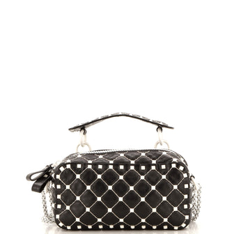 Valentino Garavani Free Rockstud Spike Camera Bag Quilted Leather Small