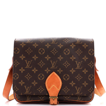 Louis Vuitton Cartouchiere Handbag Monogram Canvas GM