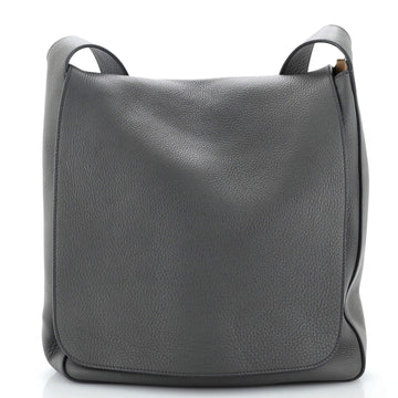The Row Avery Flap Messenger Bag Leather
