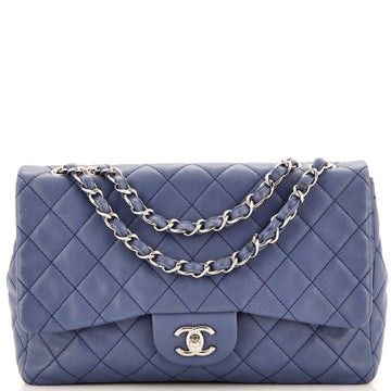 Chanel Classic Single Flap Bag Quilted Caviar Jumbo